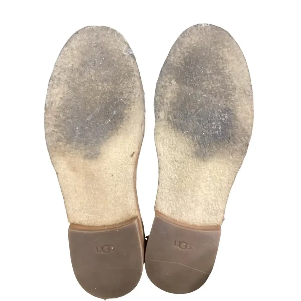 UGG Tall Boots Women’s Size 7 ‘Samantha’ Suede And Sheepskin Camel Color